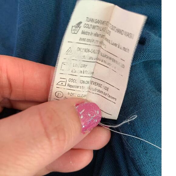 Vince. blue teal crew neck short sleeves size Small - Picture 5 of 12